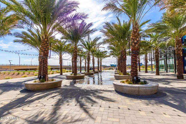 a view of road with a building in the background