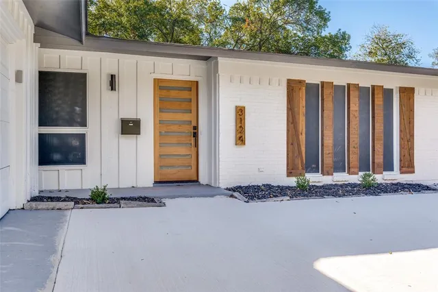 a front view of a house