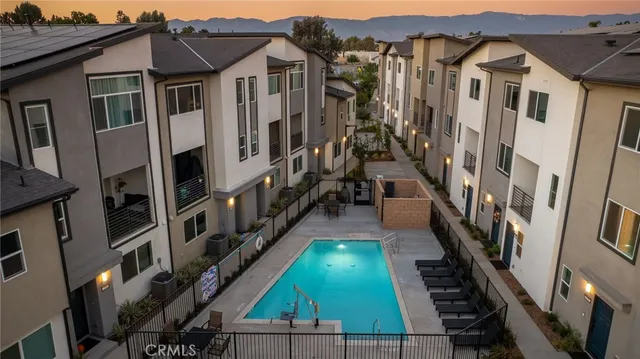 a view of city and mountain
