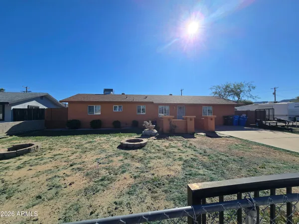 a view of a house with a patio