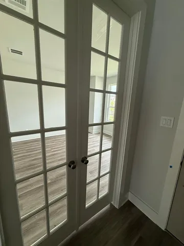 a view of front door