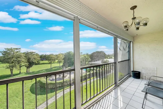 a view of a city from a balcony