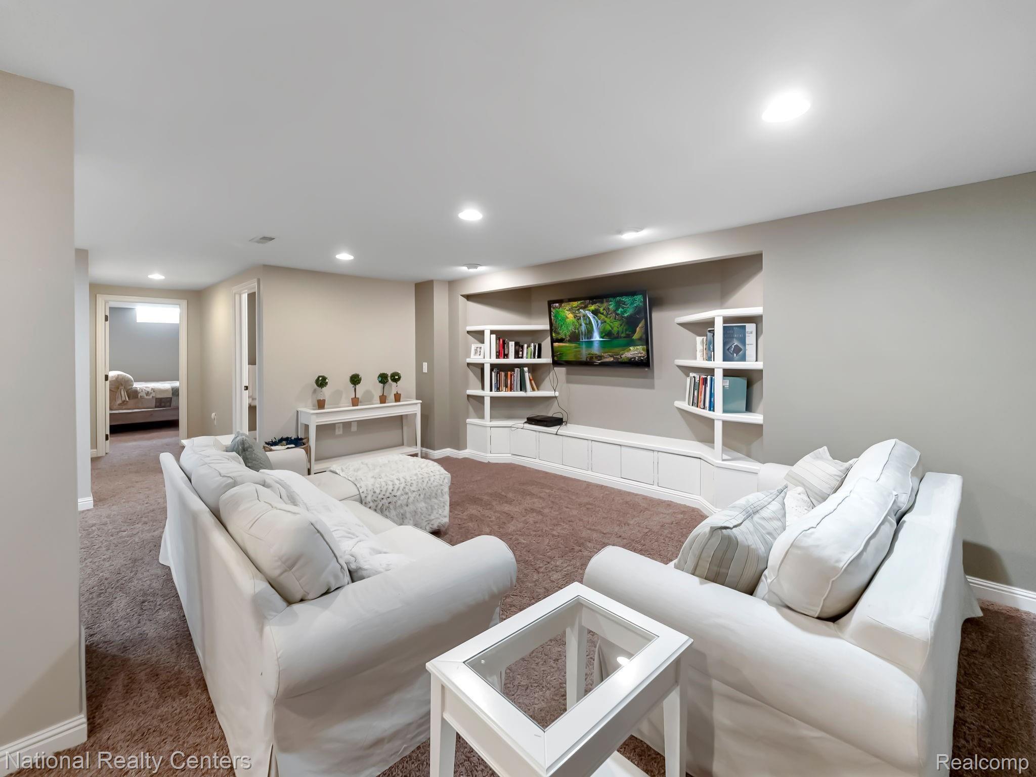 48083 Gladstone Road Canton, MI 48188 - Photo 28 of 38 Finished Basement with Built In