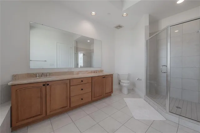 a view of a city with tall buildings