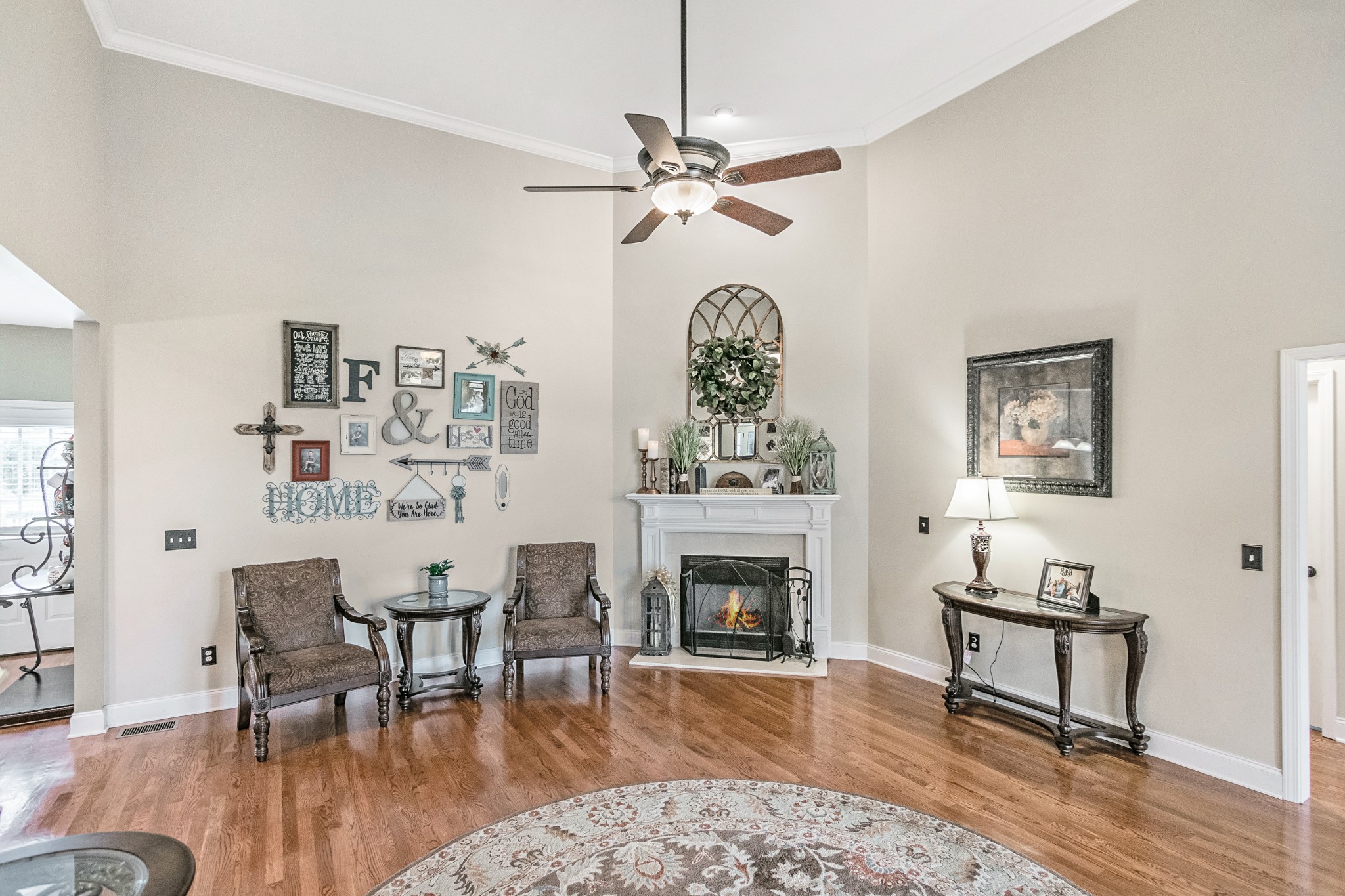 138 Rock Bridge Road Gallatin, TN 37066 - Photo 7 of 37 a living room with furniture and a fireplace