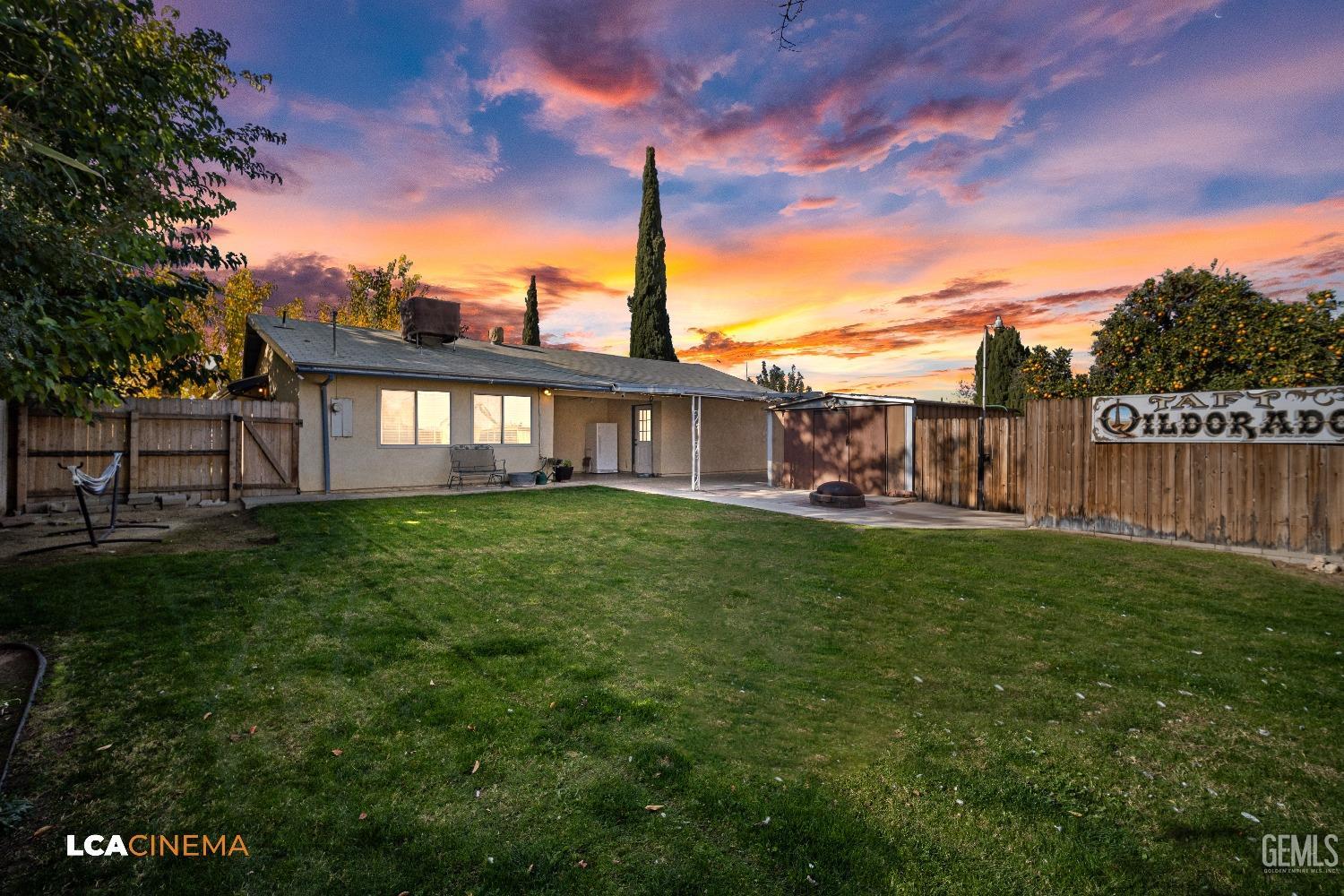 Undisclosed Address Taft, CA 93268 - Photo 13 of 20 a view of a house with a backyard