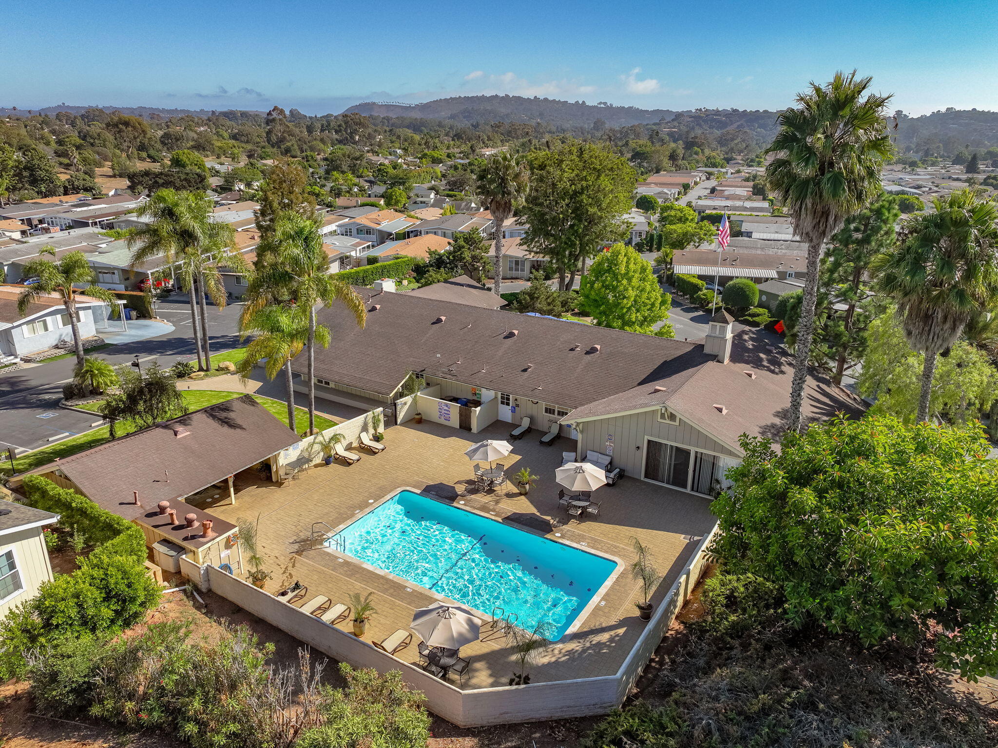 340 Old Mill Road, Unit SPC 12 Santa Barbara, CA 93110 - Photo 25 of 35 an aerial view of residential houses with outdoor space and river
