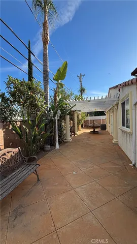a view of a terrace with chairs