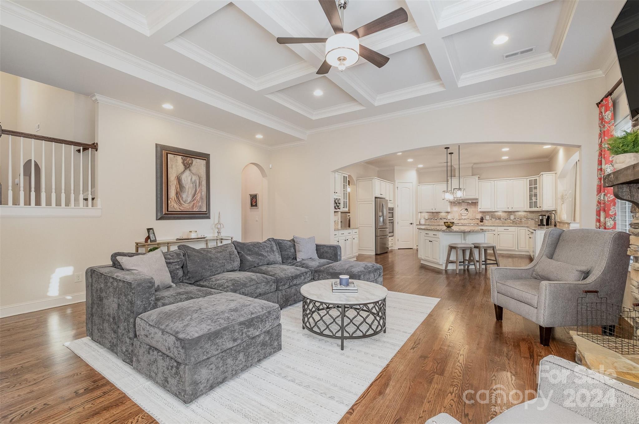 6926 Potter Road Weddington, NC 28104 - Photo 7 of 46 a living room with furniture and a large window