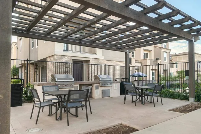 a outdoor space with a couch