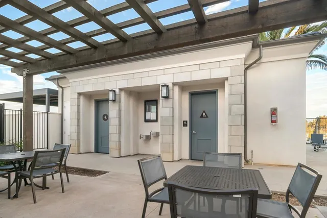 a view of a house with a garden