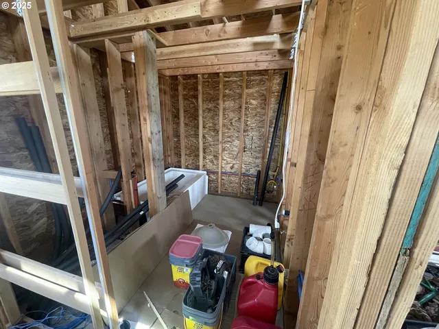 a view of storage and utility room