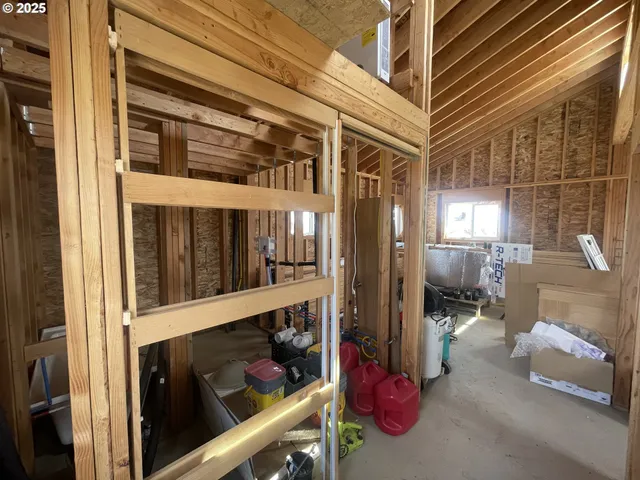 a view of storage and utility room