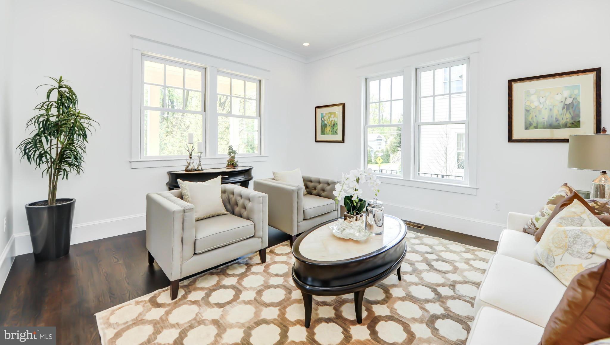 2735 Lorcom Lane Arlington, VA 22207 - Photo 4 of 30 a living room with furniture a table and a potted plant