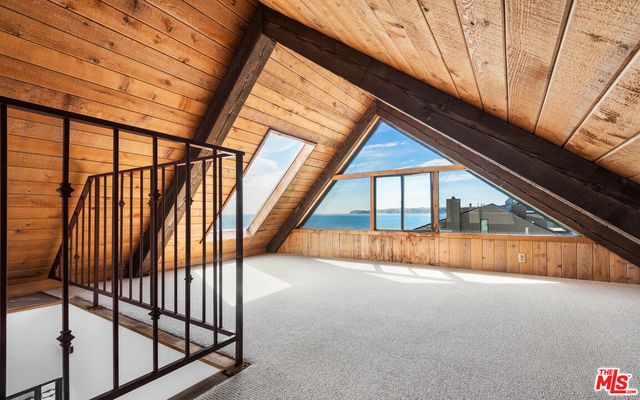 a view of balcony with ocean view