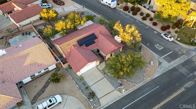 an aerial view of a city