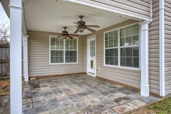 a view of front door of house