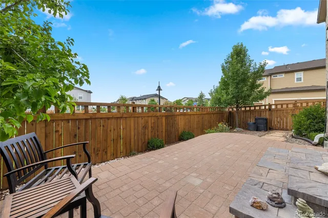 a lake view with a seating space