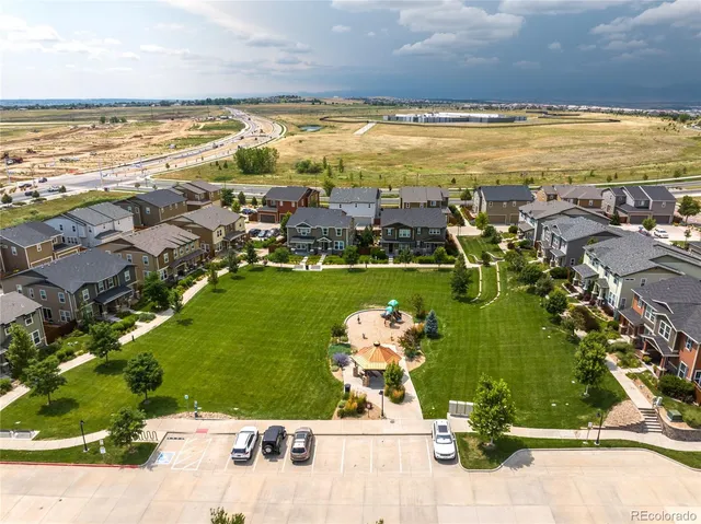 a view of a city with an ocean