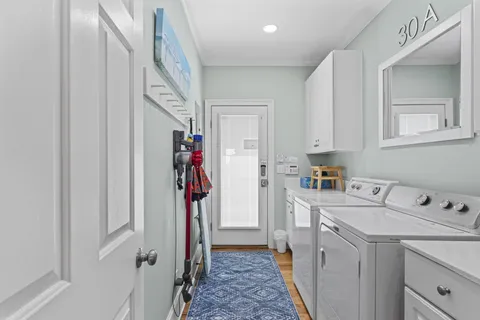 a room with storage and utility