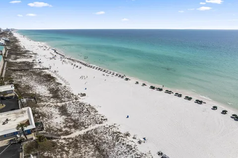 an aerial view of multiple house