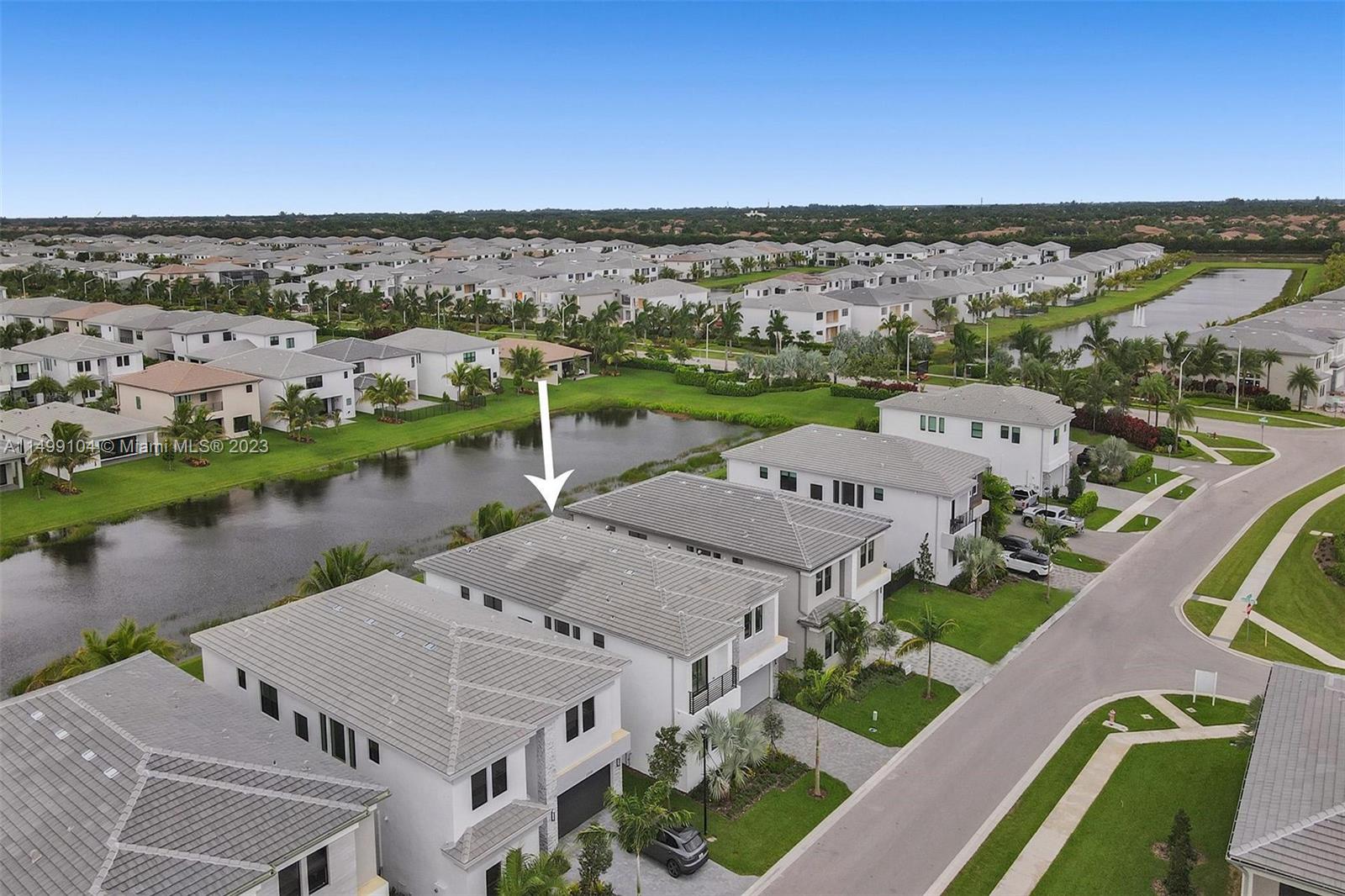 17185 Teton River Road Boca Raton, FL 33496 - Photo 80 of 89 an aerial view of a house with a lake view