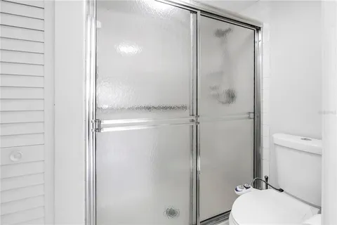 a view of a lake with a city