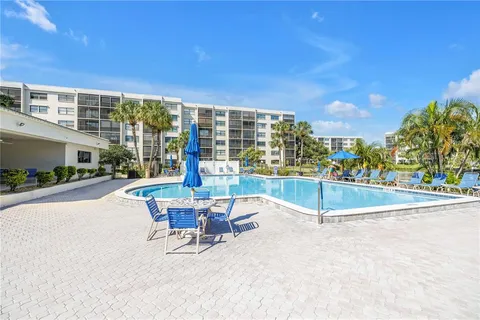 a view of a yard with plants and trees