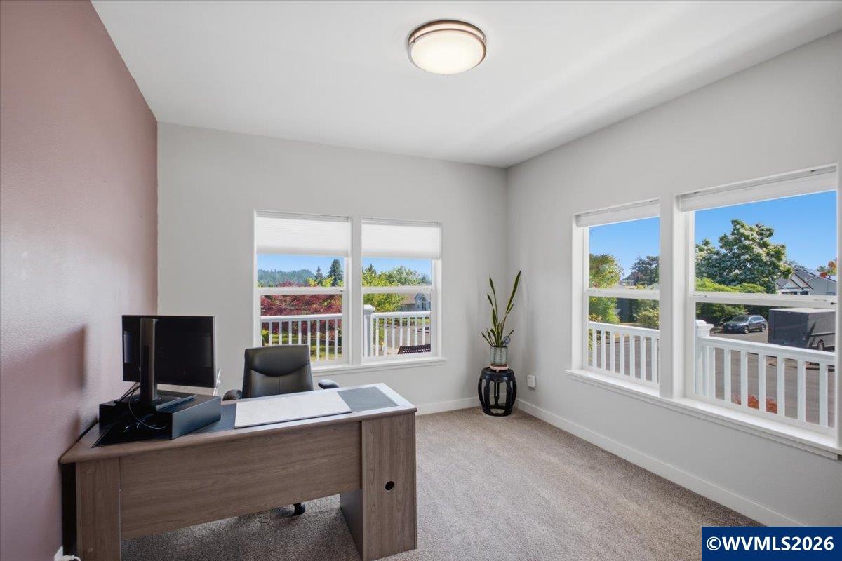 1492 Northwest Penny Lane Albany, OR 97321 - Photo 17 of 50 a view of a workspace with a window