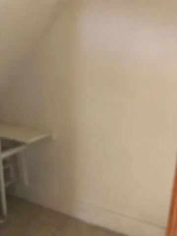 a view of small space with empty racks