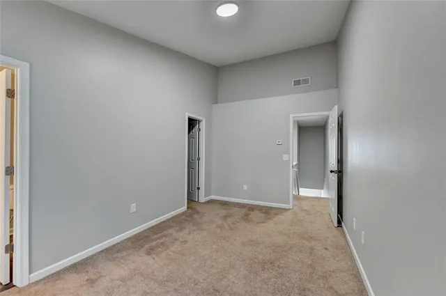 a bathroom with a sink vanity and a mirror