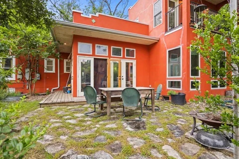 a view of an outdoor space with a patio