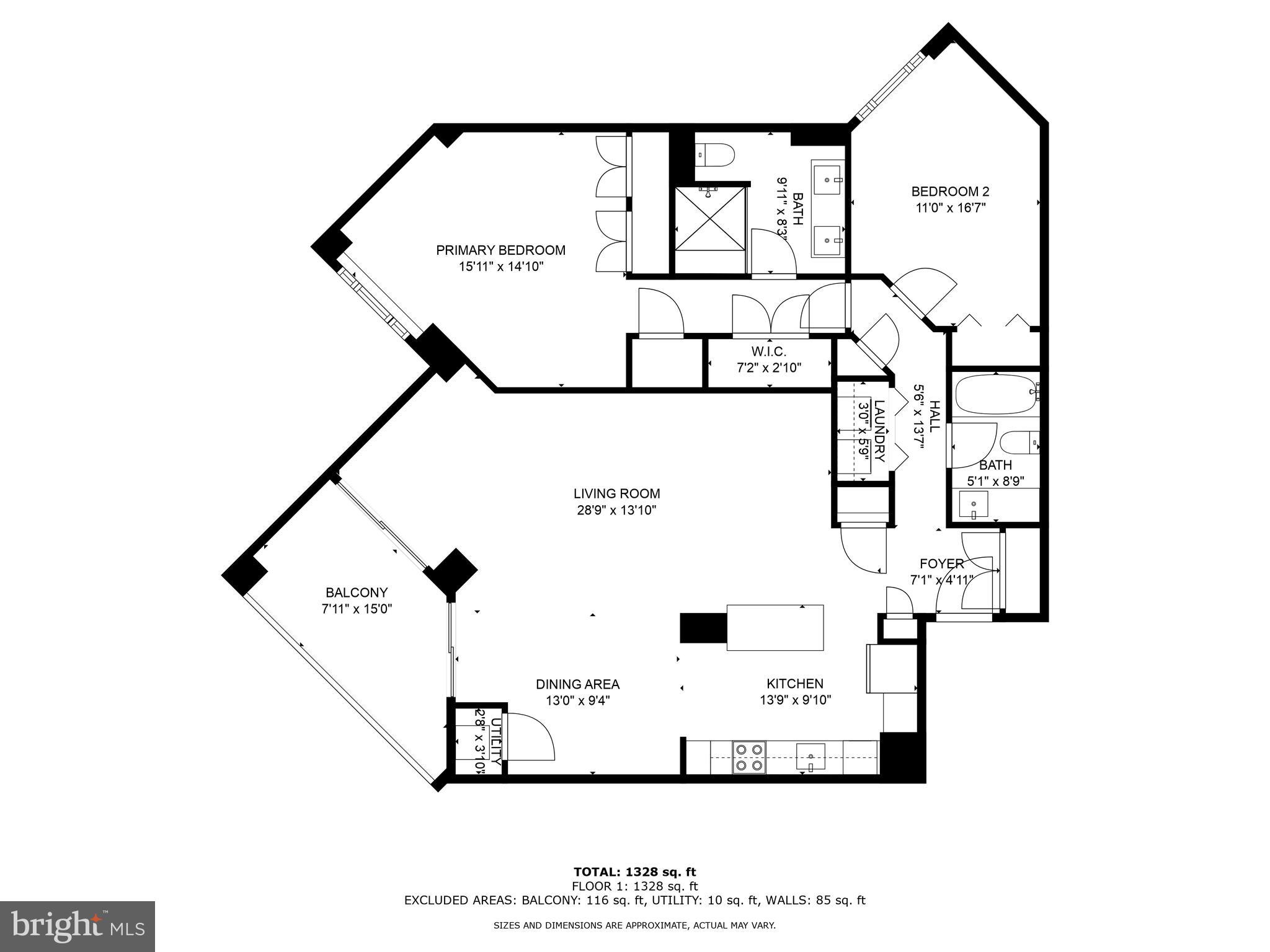 2515 Boston Street, Unit 1206 Baltimore, MD 21224 - Photo 27 of 29 a picture of a floor plan