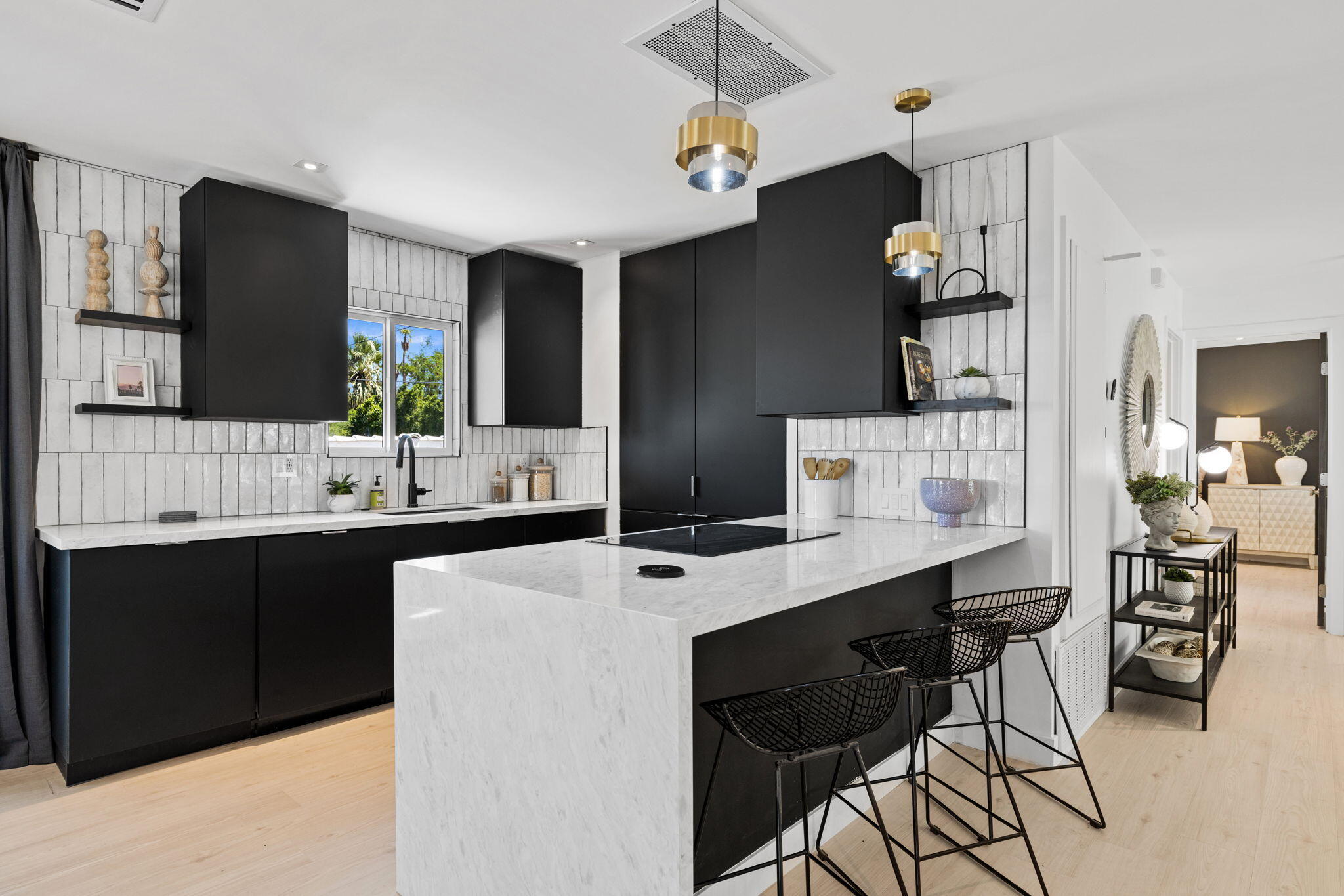 68175 Terrace Road Cathedral City, CA 92234 - Photo 24 of 53 a kitchen with a sink refrigerator and microwave