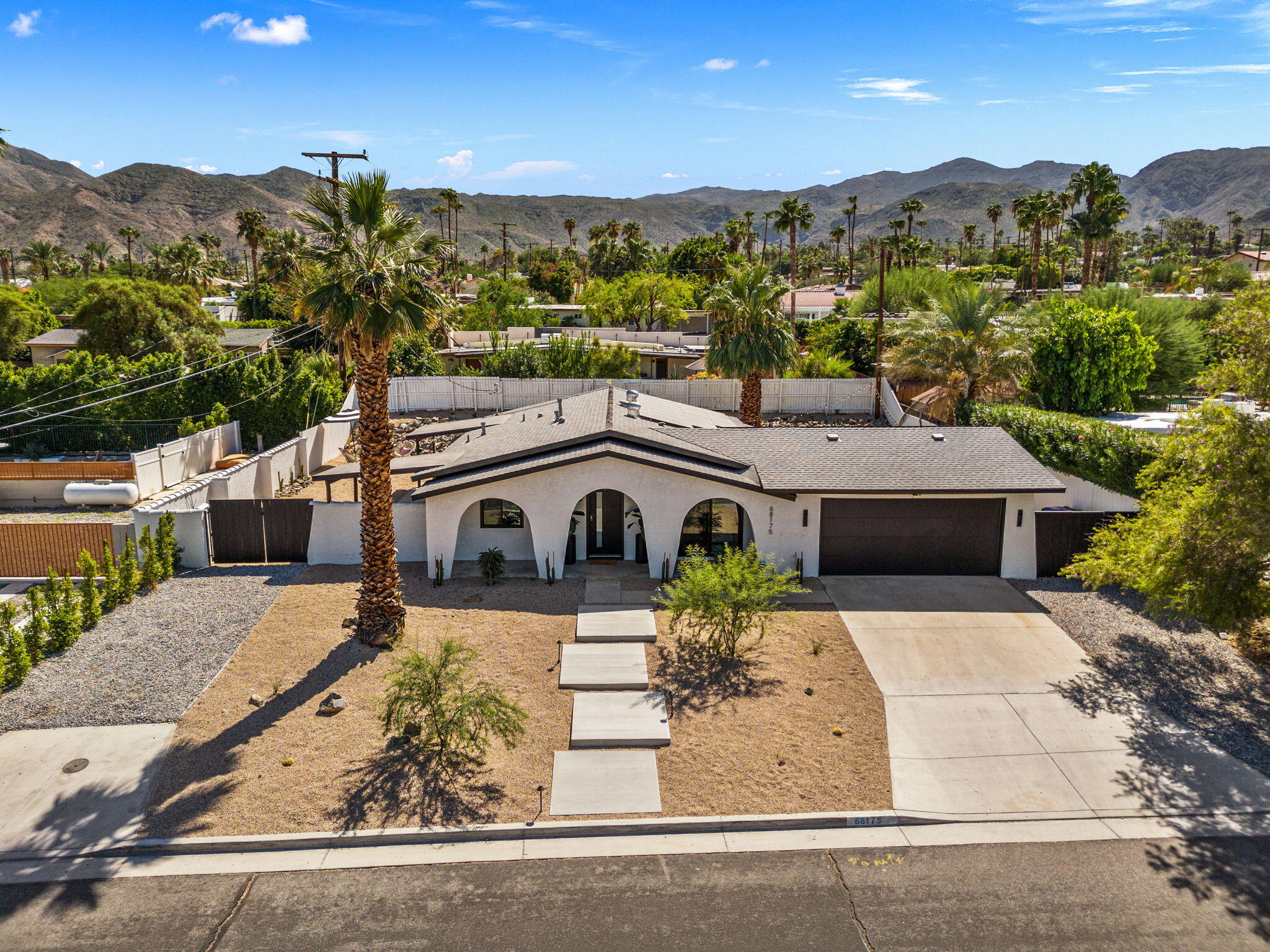 68175 Terrace Road Cathedral City, CA 92234 - Photo 46 of 53 an aerial view of a house with a yard