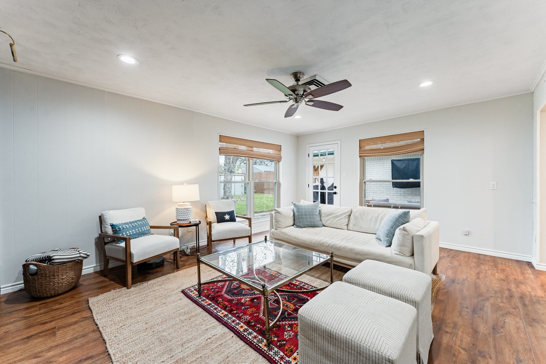 4610 Lido Lane Houston, TX 77092 - Photo 2 of 19 a living room with furniture and a wooden floor