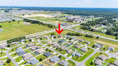 a view of a garden with an outdoor space