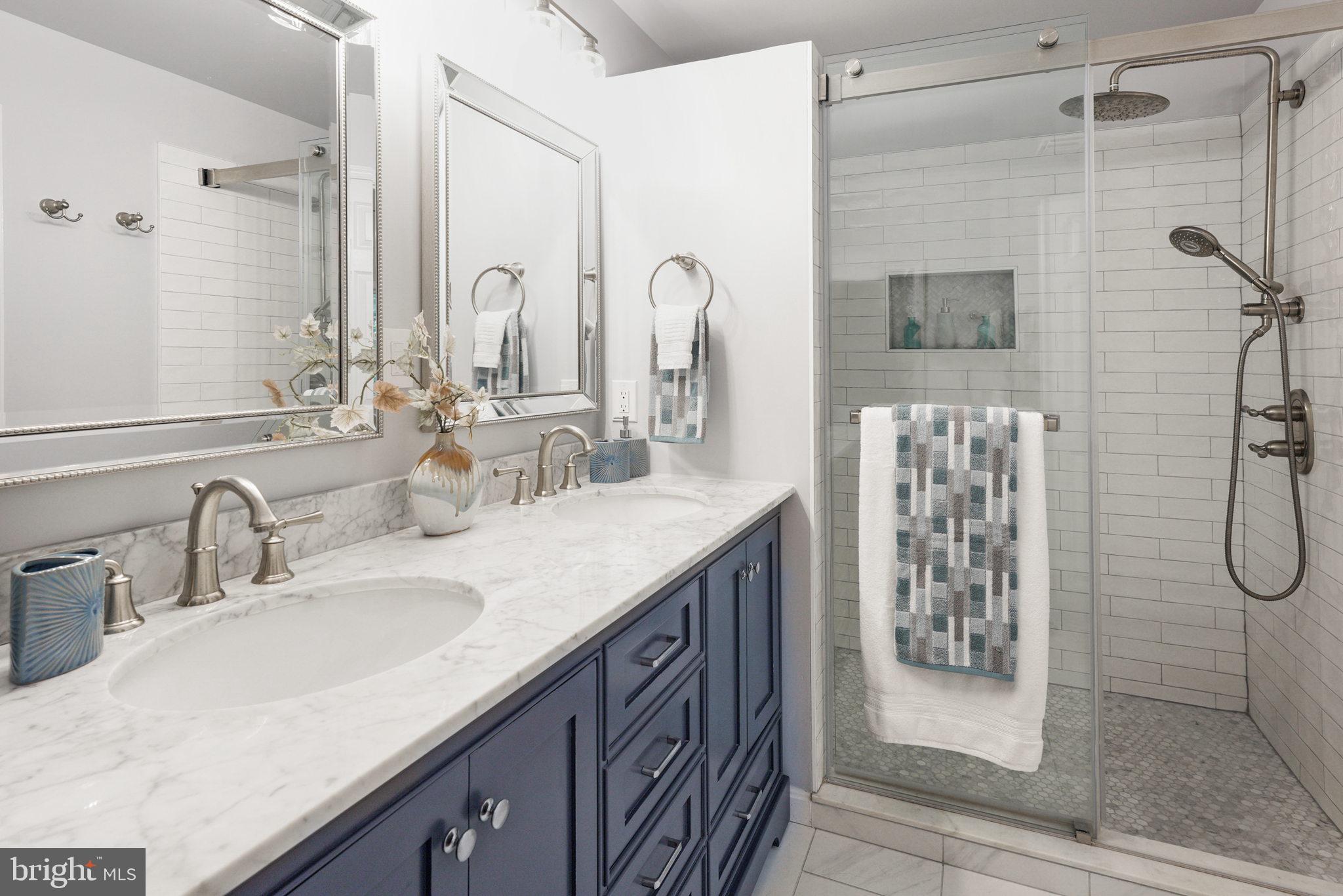 7210 Olde Lantern Way Springfield, VA 22152 - Photo 3 of 52 Beautiful Renovated Ensuite Primary Bathroom