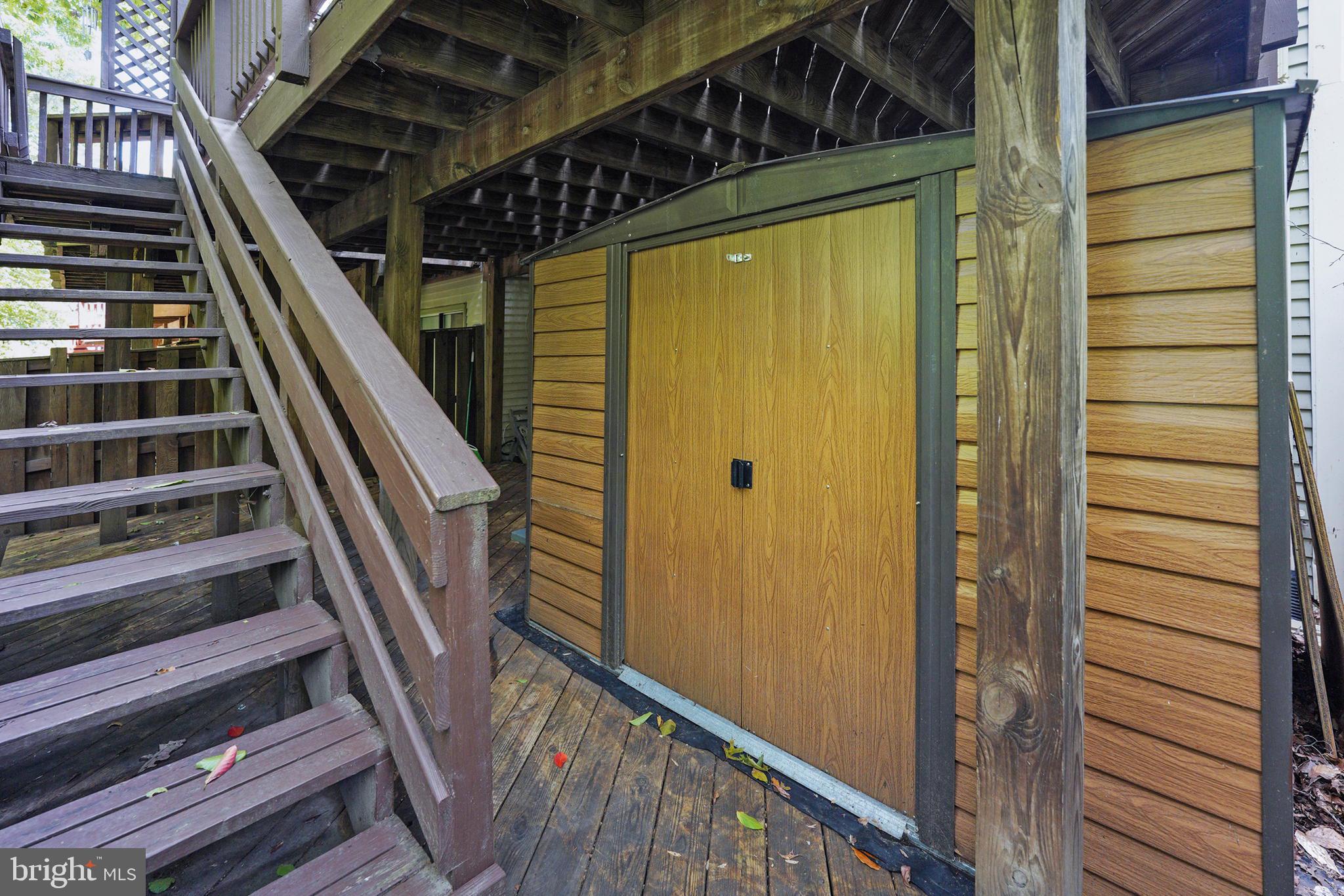 7210 Olde Lantern Way Springfield, VA 22152 - Photo 49 of 52 Lower Level Patio with Storage Shed