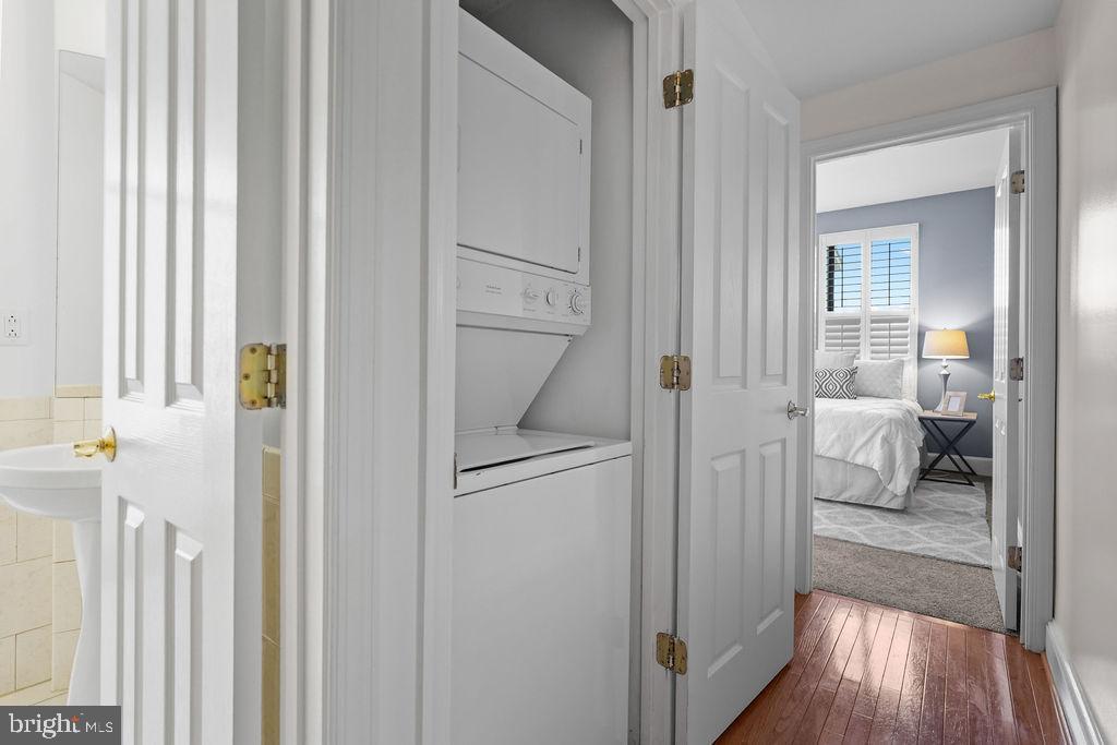 1419 Clifton Street Northwest, Unit 304 Washington, DC 20009 - Photo 14 of 22 a bathroom with a glass door shower