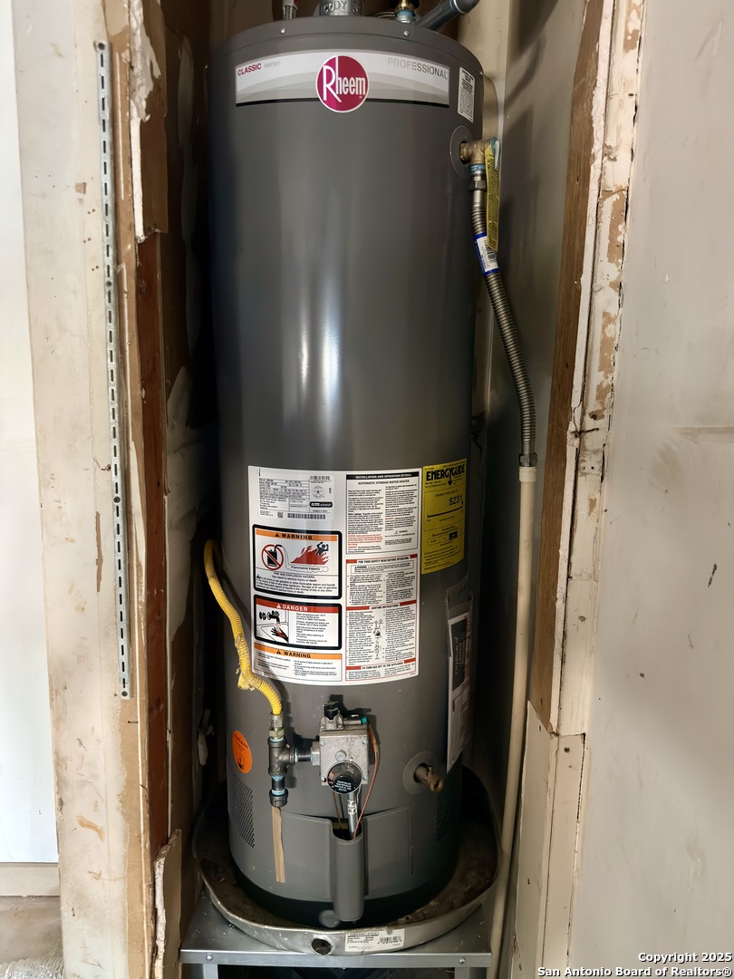 14519 Ridge Meadow Drive San Antonio, TX 78233 - Photo 24 of 25 a view of water heater room