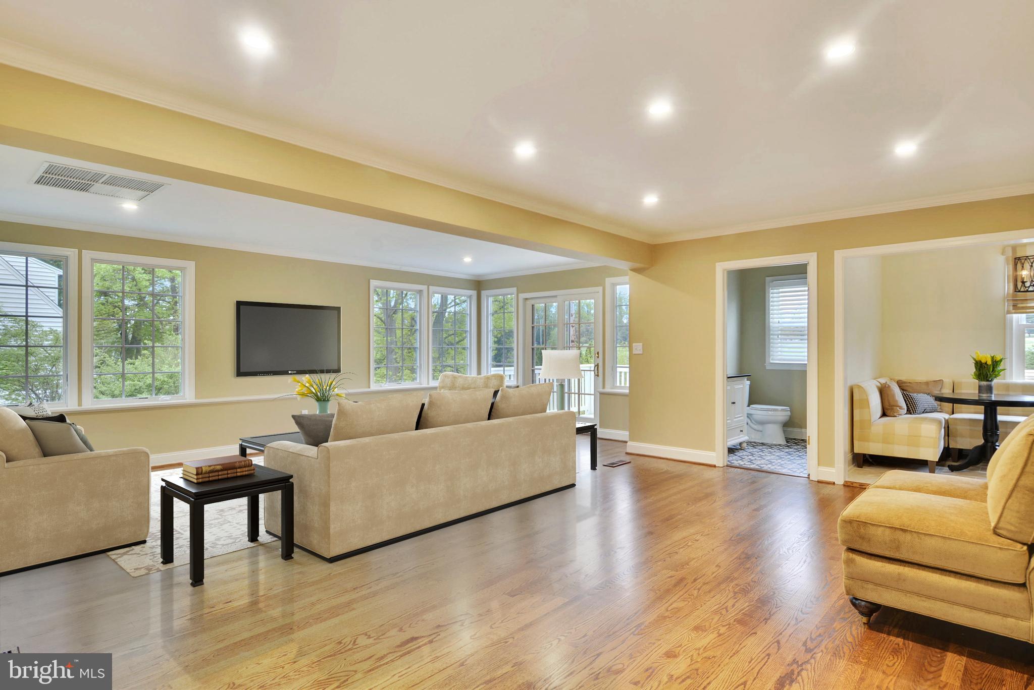 6420 Garnett Drive Chevy Chase, MD 20815 - Photo 4 of 37 Expanded & New family room opens to kitchen