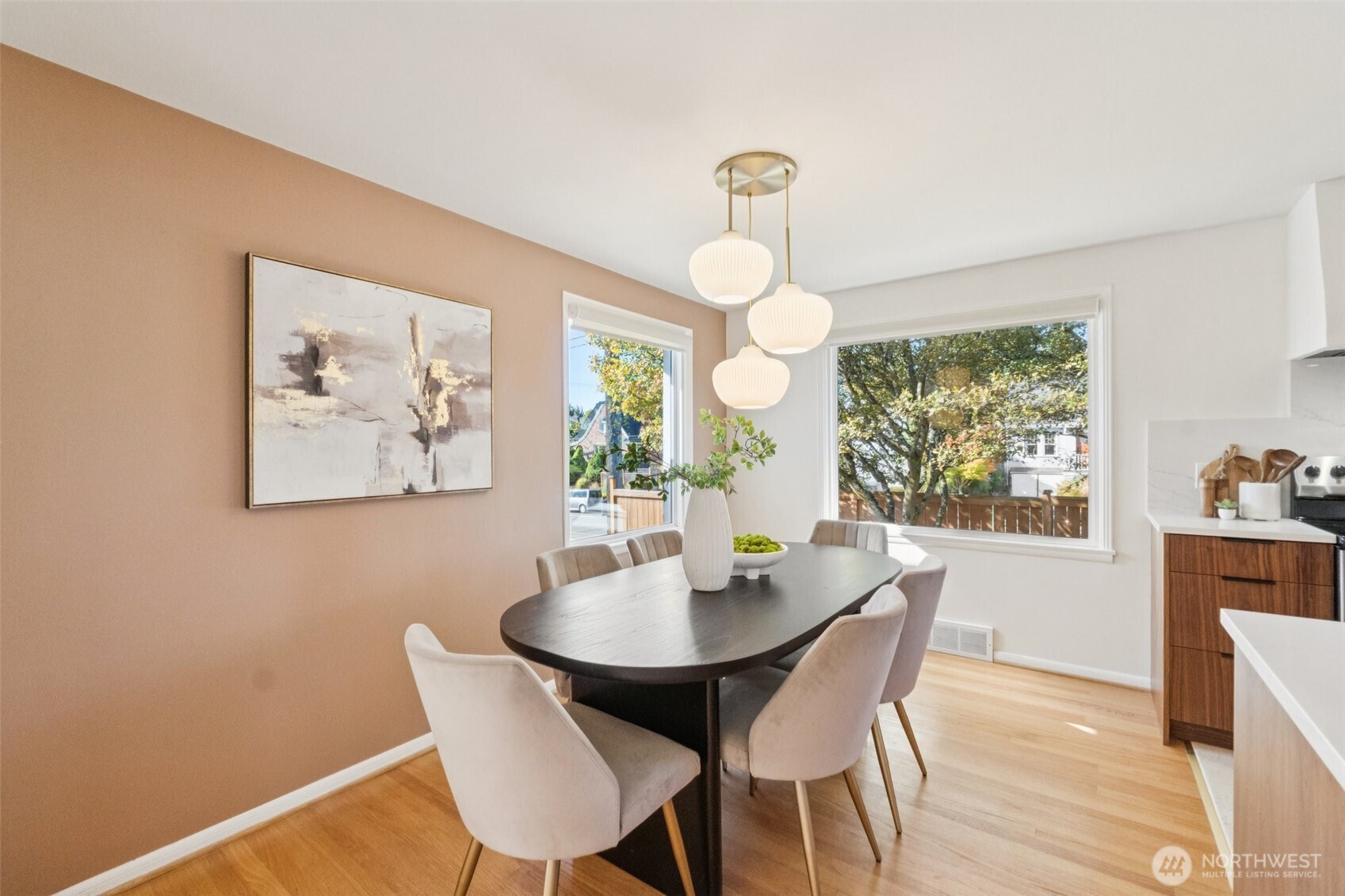 730 Northwest 73rd Street Seattle, WA 98117 - Photo 9 of 39 a view of a dining room with furniture window and outside view