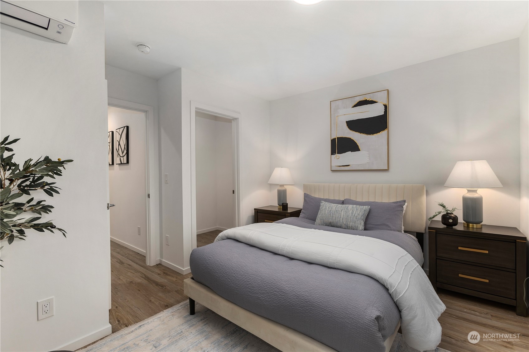 3102 South Walden Street Seattle, WA 98144 - Photo 19 of 35 a bedroom with a bed and a night stand