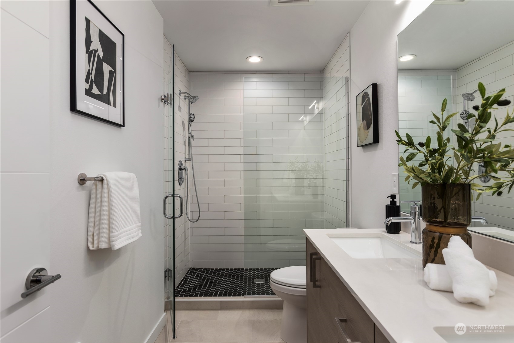 3102 South Walden Street Seattle, WA 98144 - Photo 24 of 35 a bathroom with a sink toilet and shower
