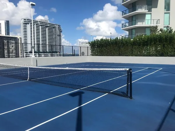 a view of a tennis court