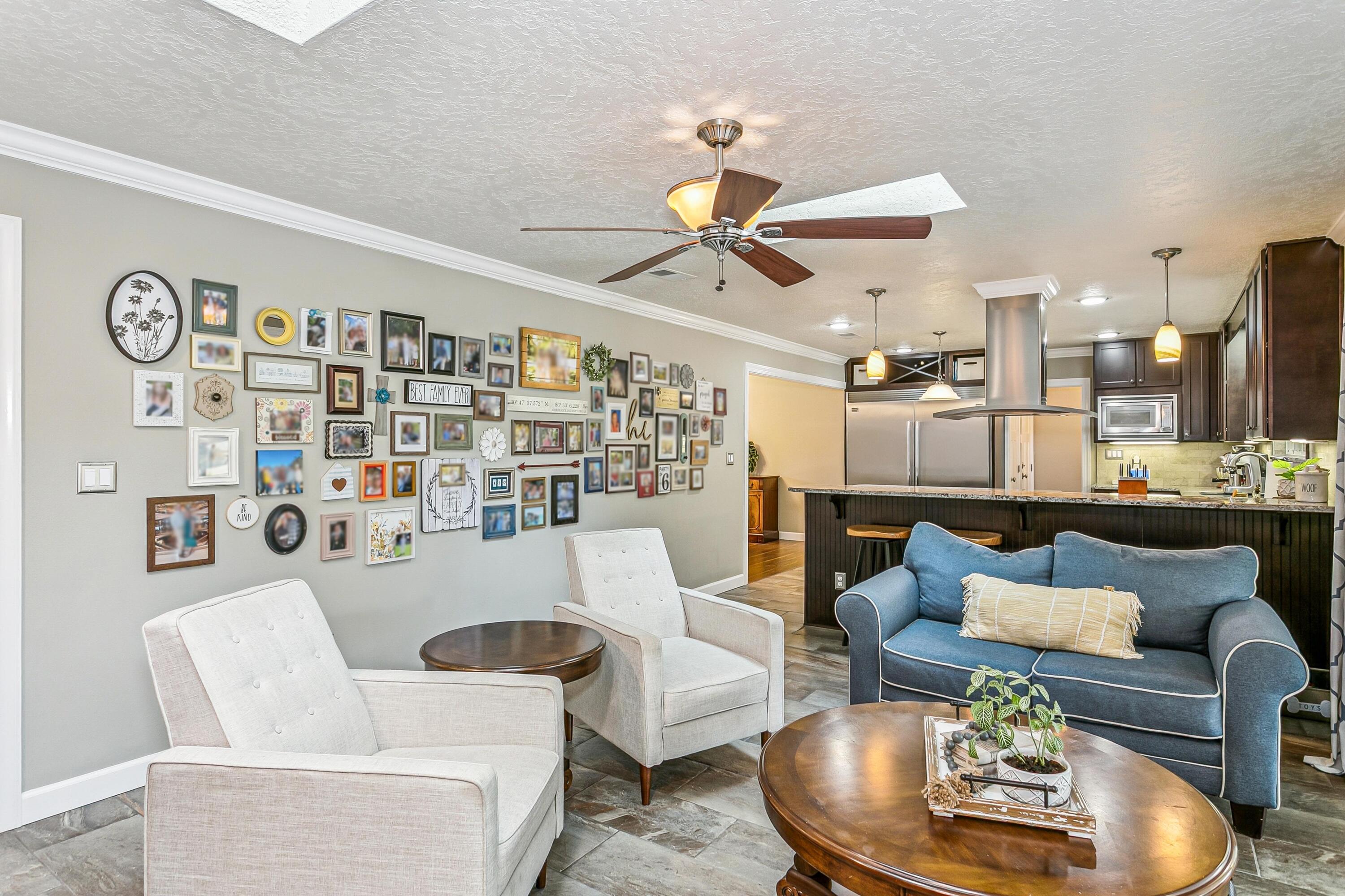 76 Country Club Road Shalimar, FL 32579 - Photo 11 of 47 a living room with furniture and kitchen view