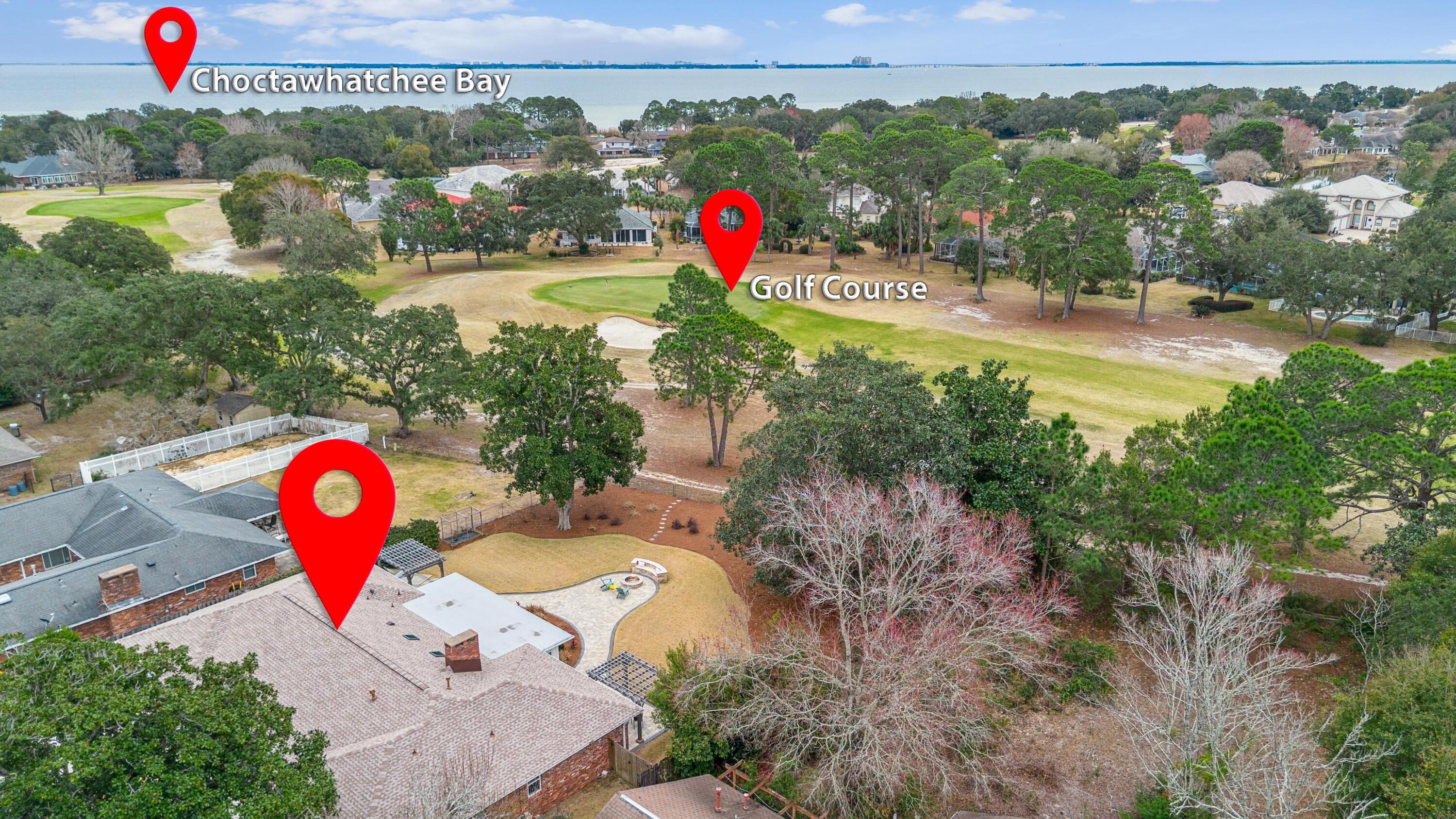 76 Country Club Road Shalimar, FL 32579 - Photo 47 of 47 a view of swimming pool with a yard