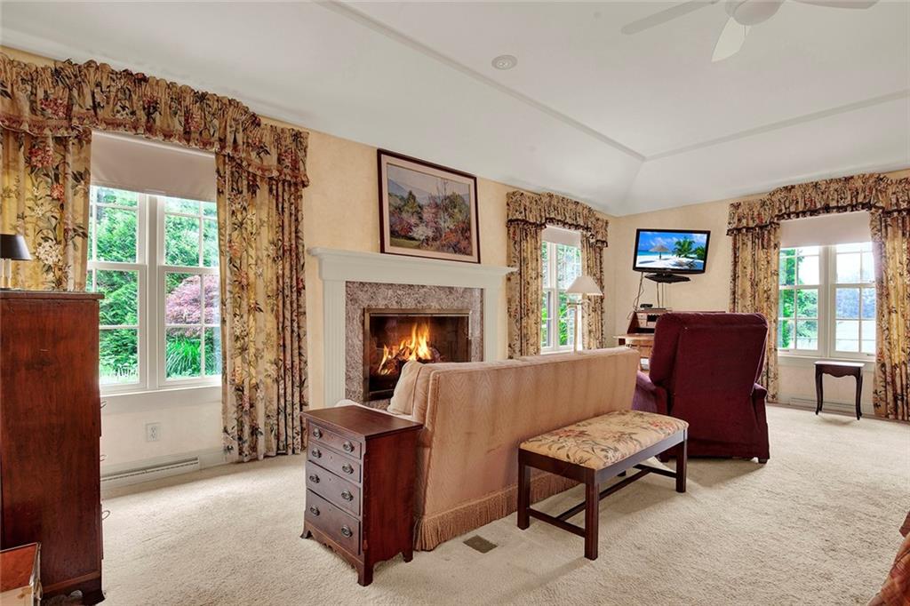 274 Rector Road Rector, PA 15677 - Photo 29 of 50 a living room with furniture and a fireplace