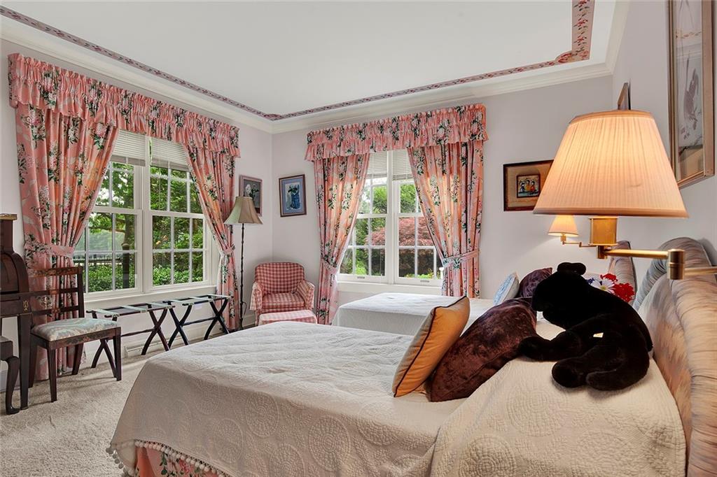 274 Rector Road Rector, PA 15677 - Photo 34 of 50 a bedroom with a bed and a large window